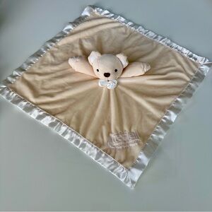 Iredell Memorial Hospital NC Bear Security Blanket Lovey Anico Satin Trim 18"